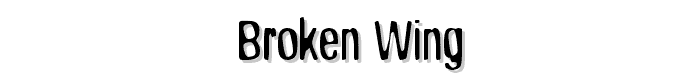 Broken Wing font